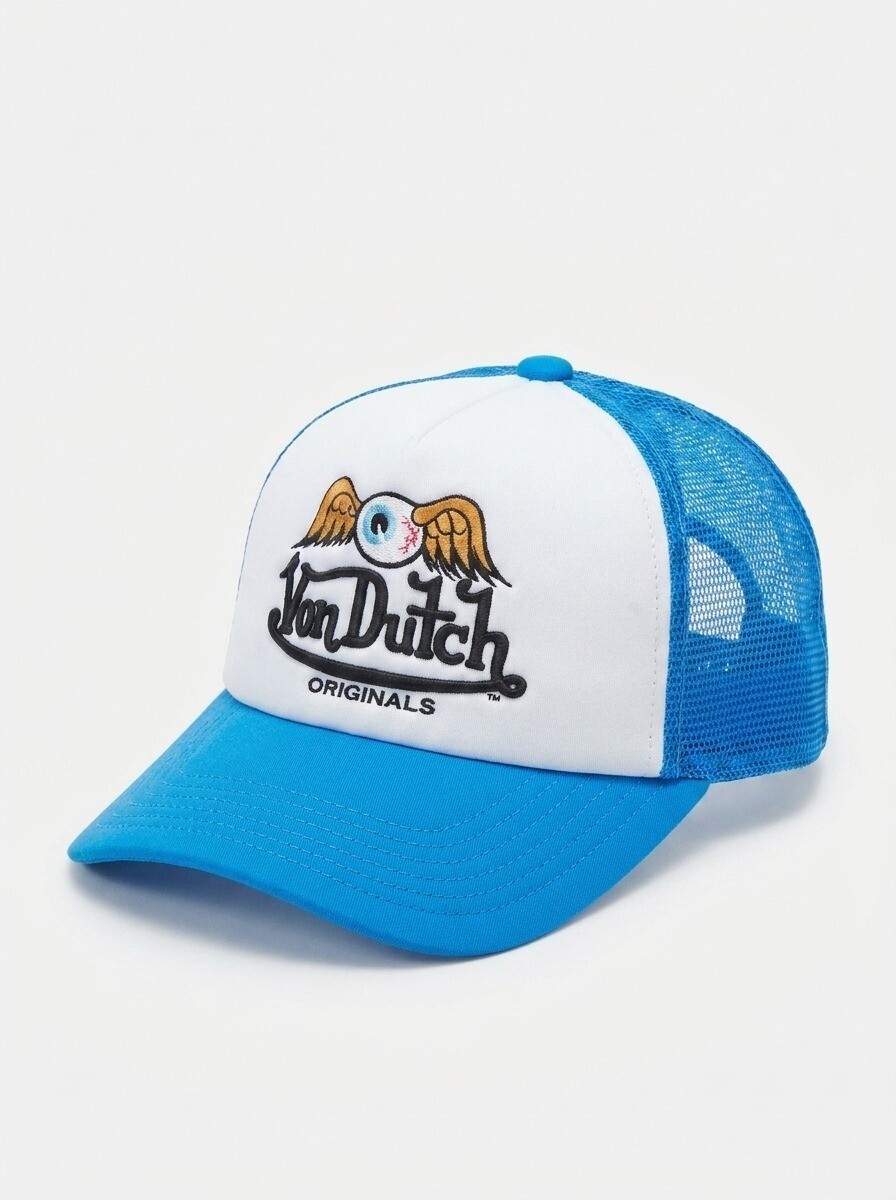 Gorra Von Dutch Trucker Baker Eyeball Unisex - Blue 