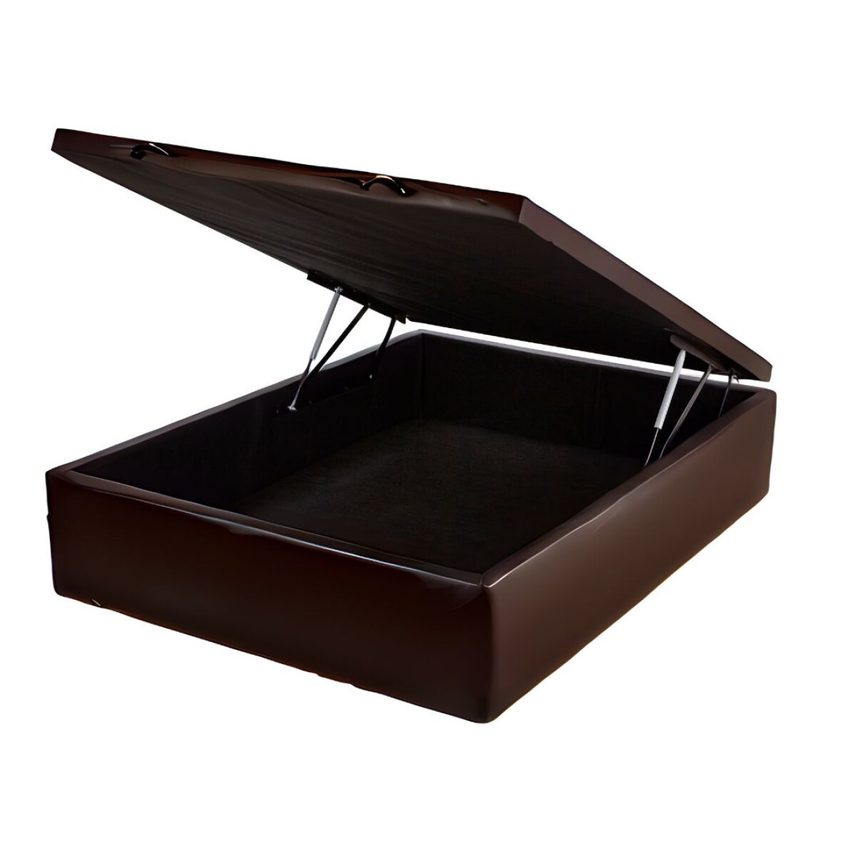 Box Baúl Eco Cuero chocolate - 2 Plazas 