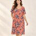 VESTIDO JEYLI ESTAMPADO TERRACOTA