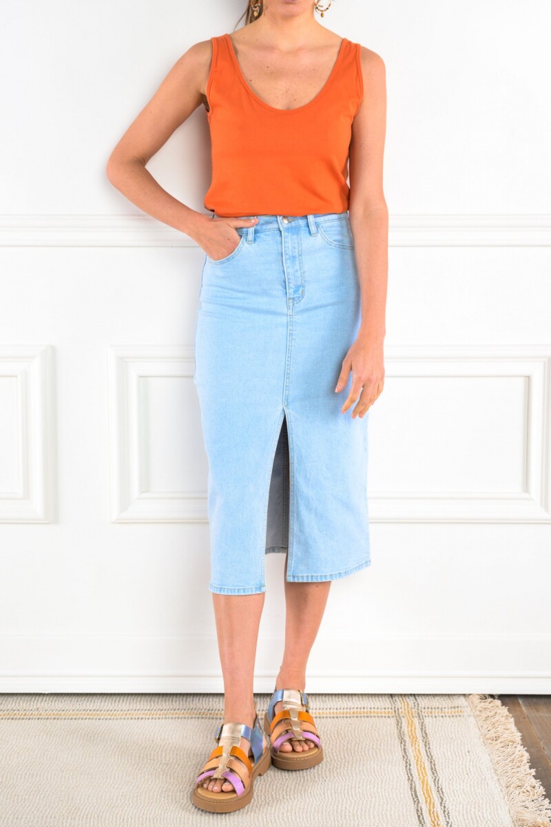 Musculosa Algodón Ocre