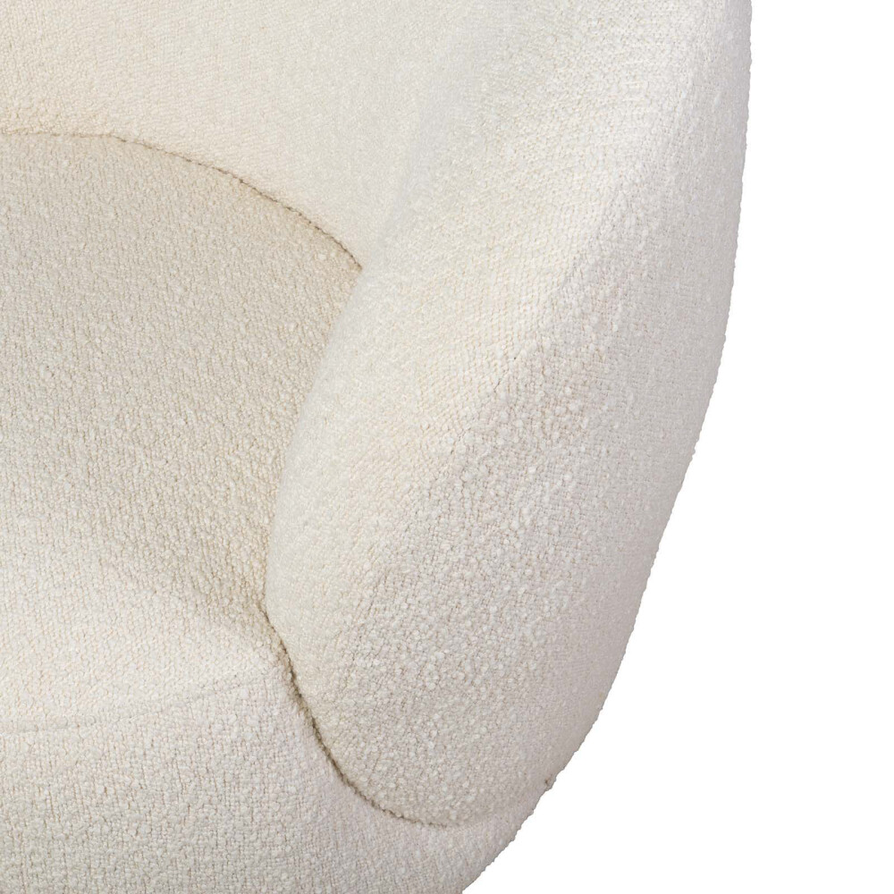 BUTACA GIRATORIA TELA NATURAL-BEIGE HARP NATURAL