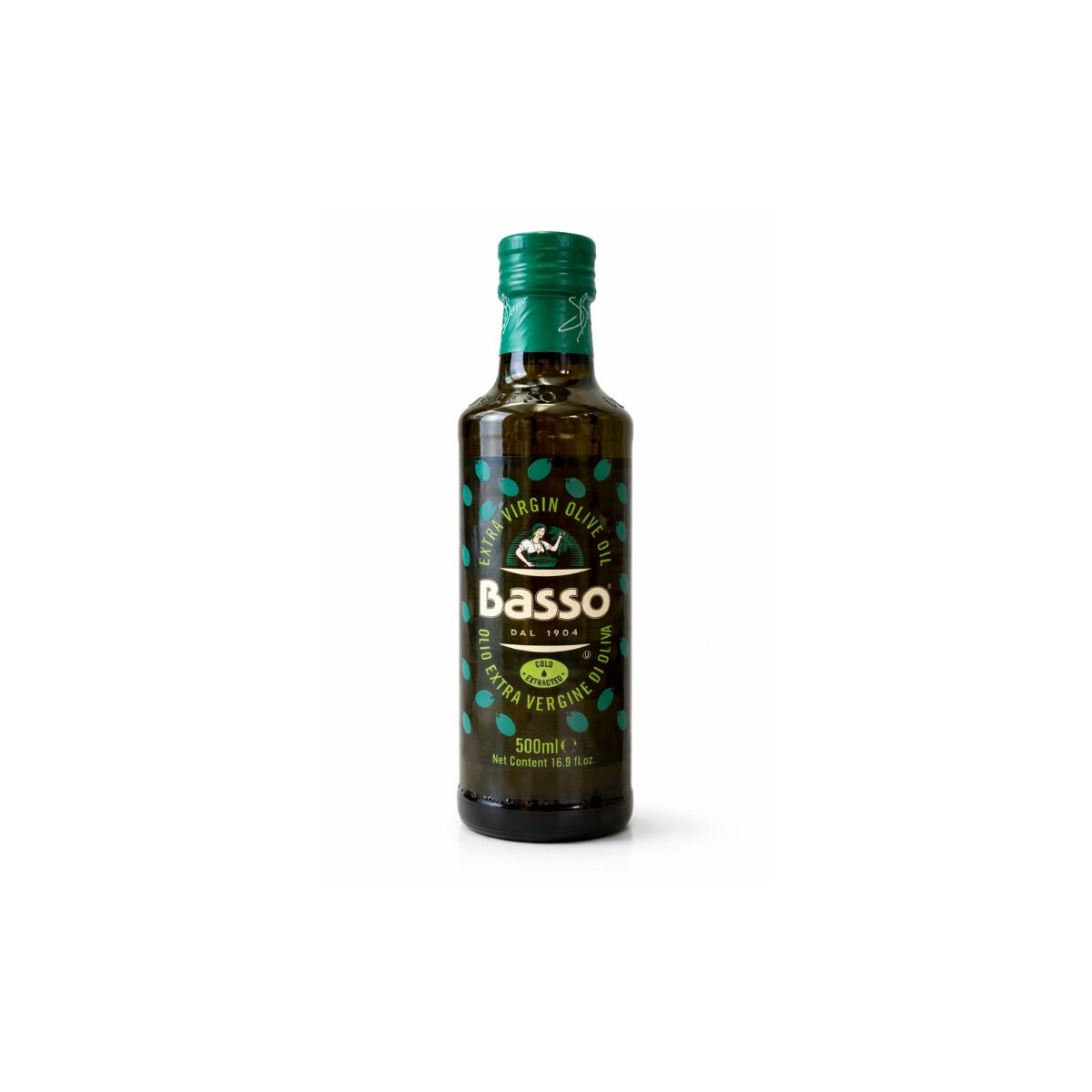 ACEITE OLIVA BASSO 500M L EXTRA VIRGEN VIDRIO 