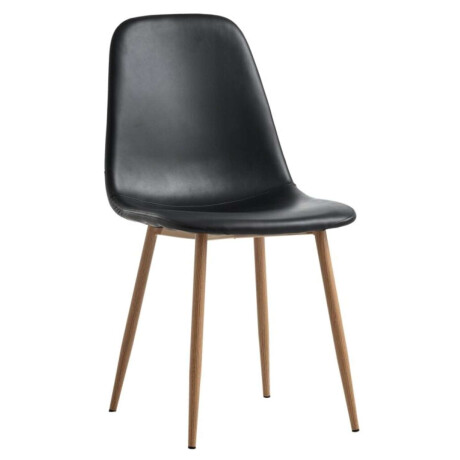 Silla De Comedor Jonstrup Polipiel Negro