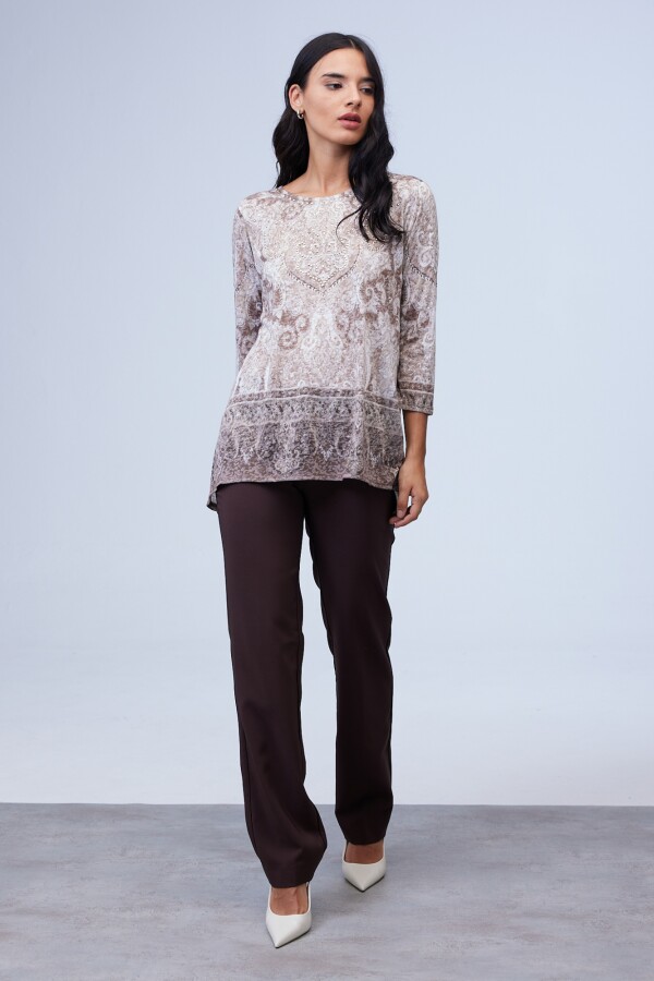Blusa Brillos TOSTADO/MULTI