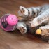 Juguete Gato Dispensador Comida Interactivo Mascota Alimento Color Variante Rosa
