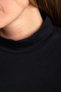 Polera Algodón Elastano Negro