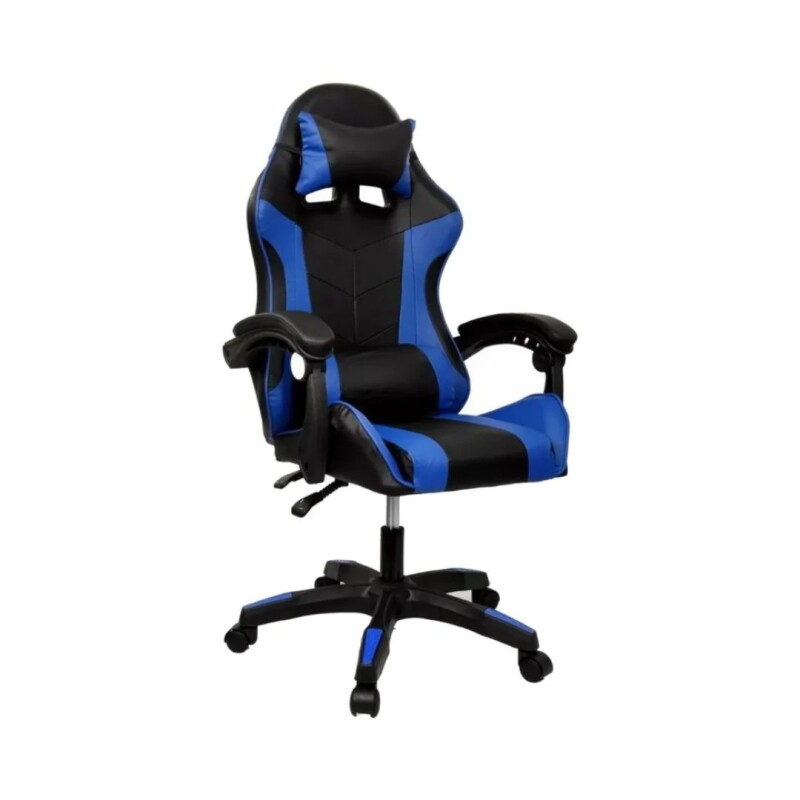 Silla Gamer Gaming Reclinable Negra/Azul Silla Gamer Gaming Reclinable Negra/Azul