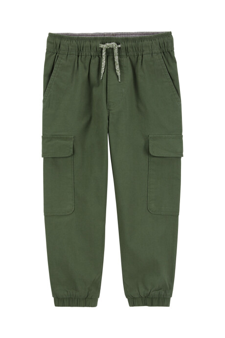 Pantalón cargo de lona Sin color