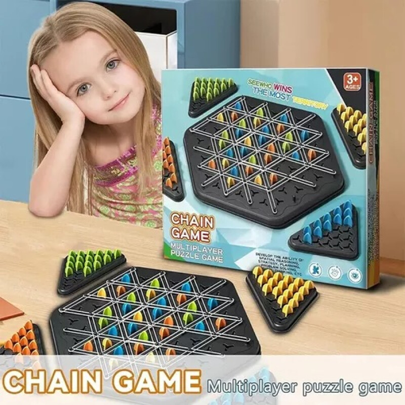 Juego De Ajedrez De Triángulo De Cadena Juego De Ajedrez De Triángulo De Cadena