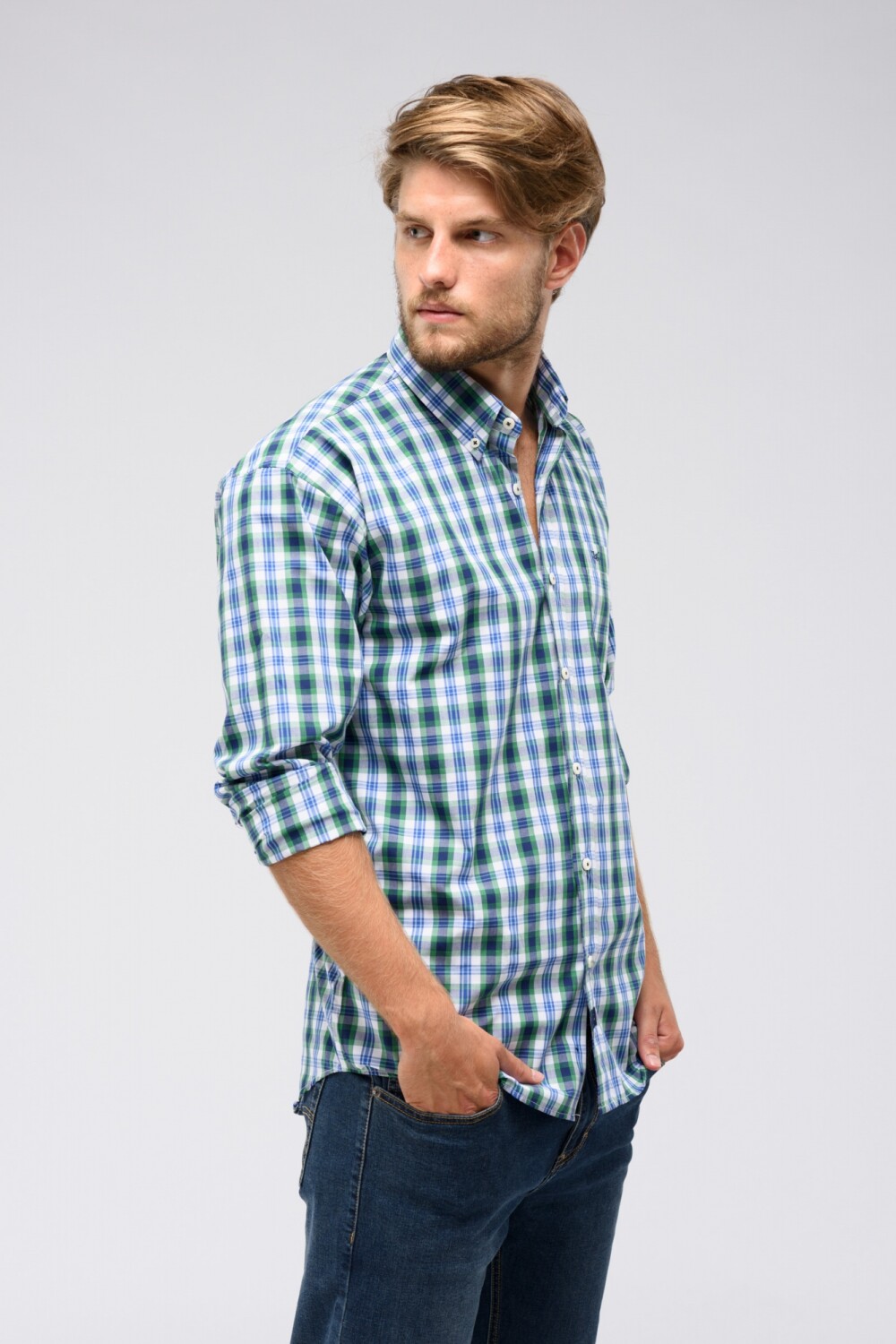 CAMISA CUADROS SPORT Verde