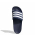 Sandalias Unisex Adidas Adilette Shower Velcro Azul - Blanco