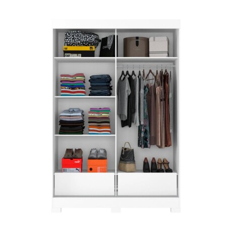 Ropero 2 puertas corredizas con espejo Ropero 2 puertas corredizas con espejo