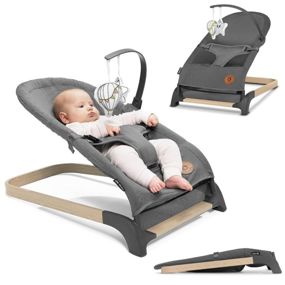 Bouncer lionelo june grey air Bouncer lionelo june grey air
