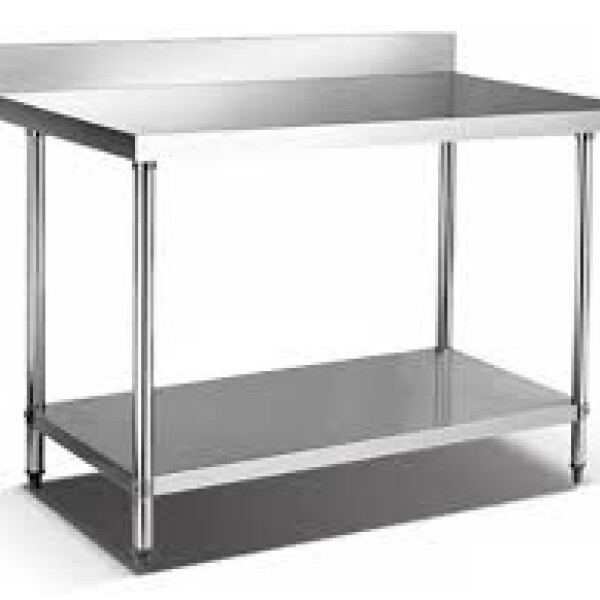 Mesada con borde acero inox 90 cm Flamemax Mesada con borde acero inox 90 cm Flamemax
