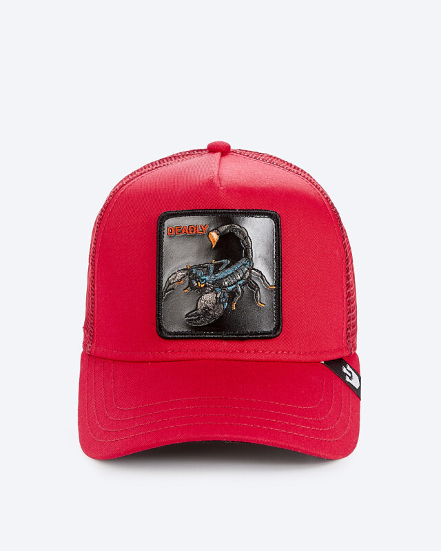 Gorra Goorin Bros Trucker Baseball - The Deadly Scorpion Rojo