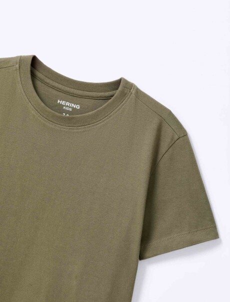 CAMISETA DE ALGODÓN SÚPER CÓMODO INFANTIL VERDE