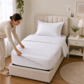Juego Completo de Sabanas 1 Plaza 400 Hilos Premium Blanco