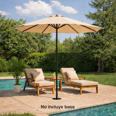 Sombrilla de Patio Impermeable 2.7 m con Protección UV SIN BASE Sombrilla de Patio Impermeable 2.7 m con Protección UV SIN BASE