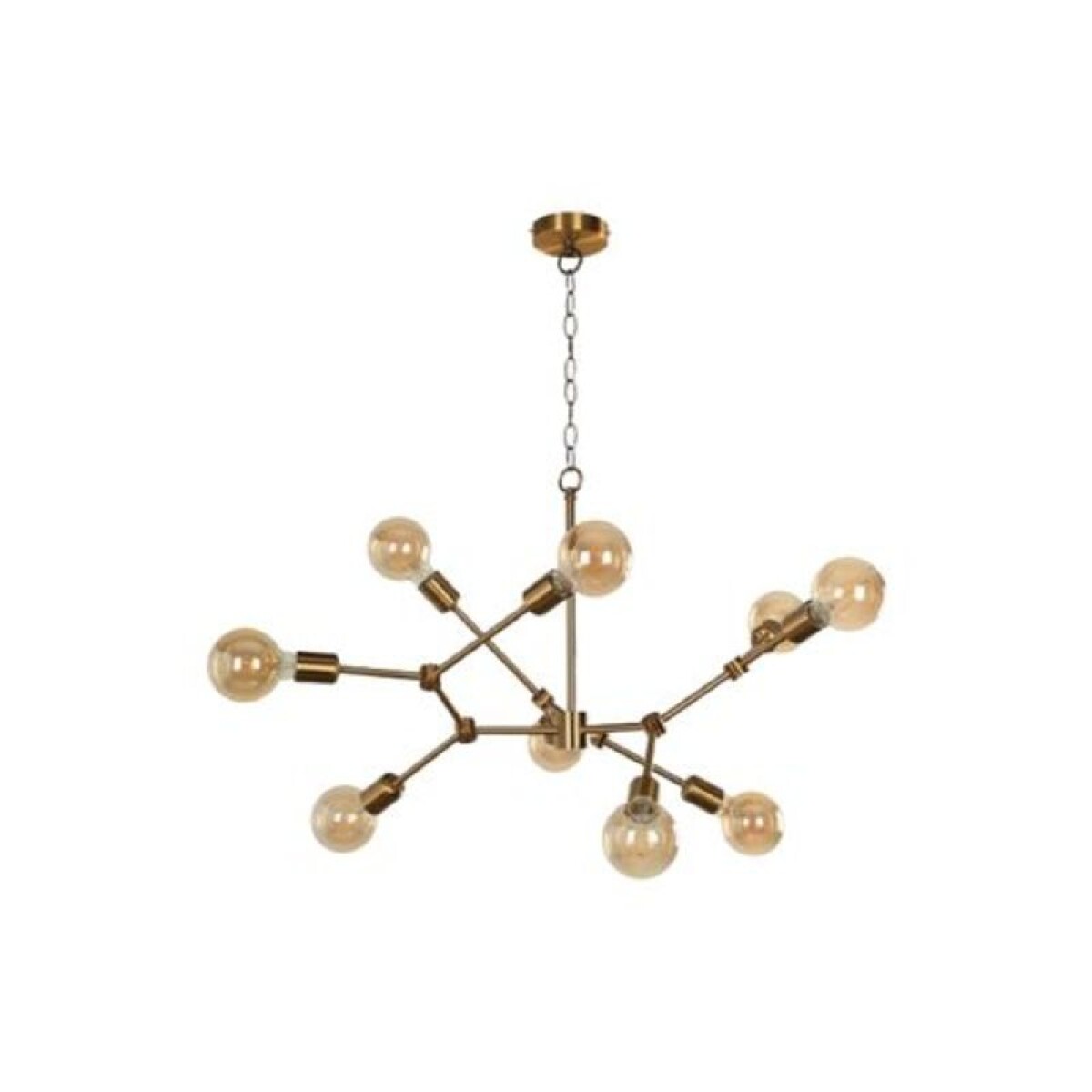 COLGANTE 9L PALITOS E27 BRONCE DORADO 