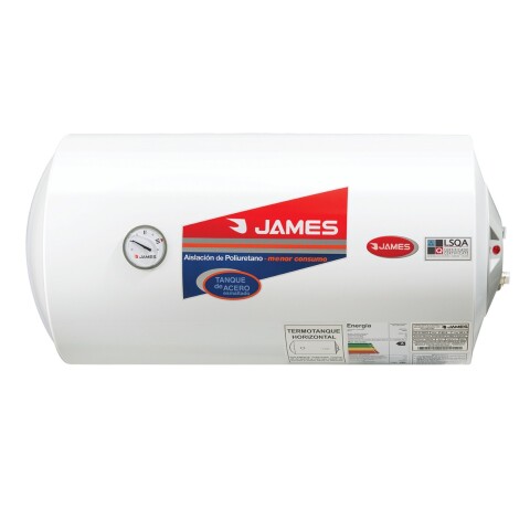 Calefon James Horizontal 60 Lts Poliuretano Inyectado Color Blanco Calefon James Horizontal 60 Lts Poliuretano Inyectado Color Blanco