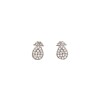 Caravanas Piña-Plata 925-Piedra Zirconia-CA3133 conpiedra