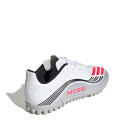 Championes de Fútbol 5 Infantiles Adidas F50 Messi Club TF Blanco - Rojo - Negro - Plateado