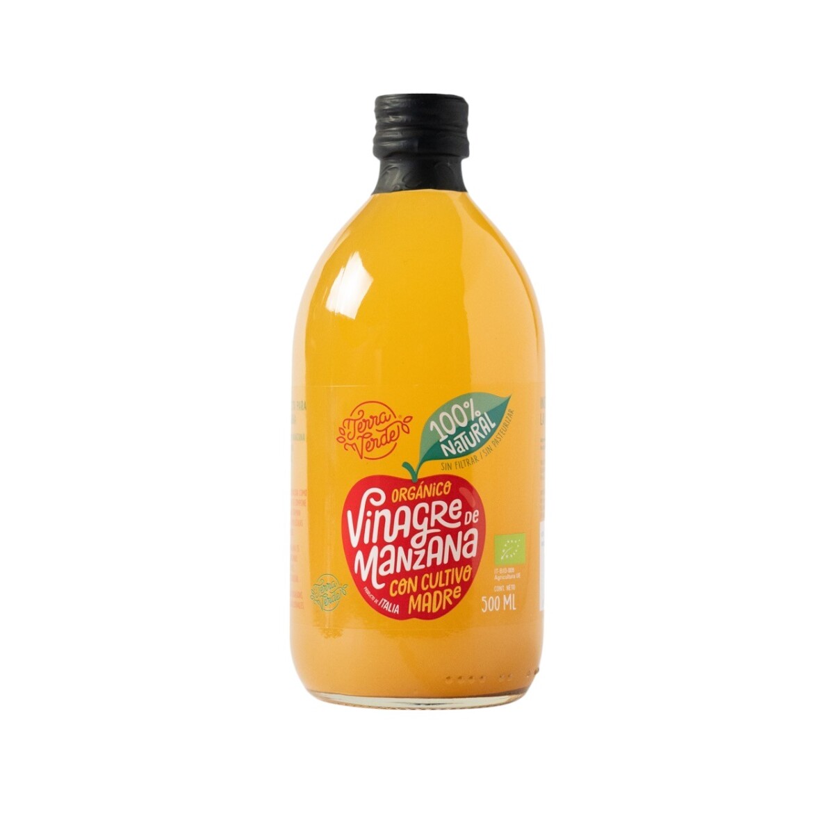 Vinagre De Manzana Orgánico Terra Verde 500ml 