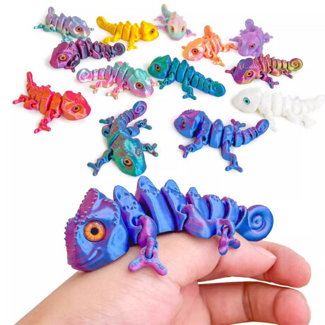 Set X36 Cotillón N°62 Sorpresita Lagartija Gato 3d Lagartija