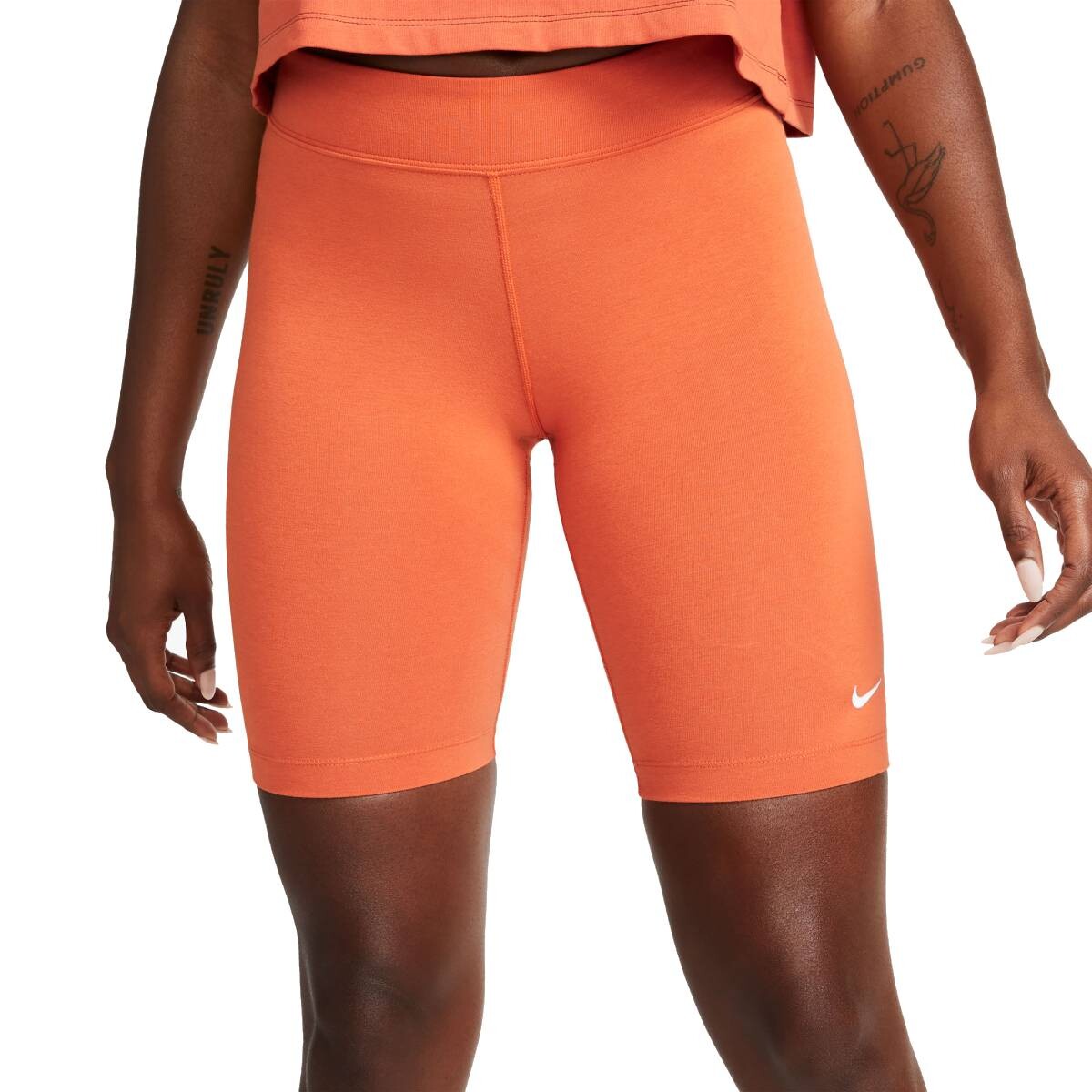 Calza Biker Nike Moda Dama Orange - S/C 