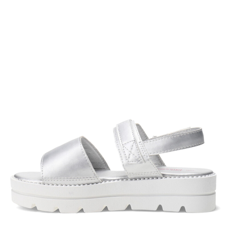 Sandalias de Niña MINI Miss Carol RETINO de pu Plateado - Blanco