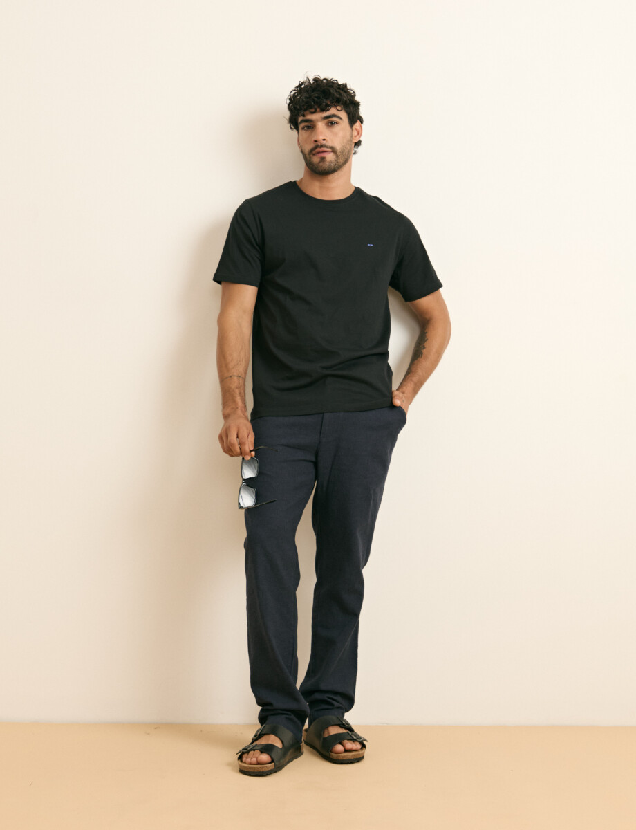 520658 T-SHIRT HARRINGTON LABEL Negro
