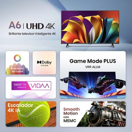 SMART TV HISENSE 50" SERIE A6N 4K ULTRA UHD SMART TV HISENSE 50" SERIE A6N 4K ULTRA UHD