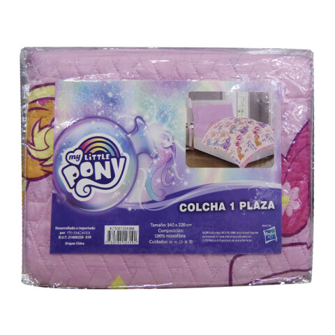 Colcha Infantil My Little Pony 1 Plaza 100% Microfibra U