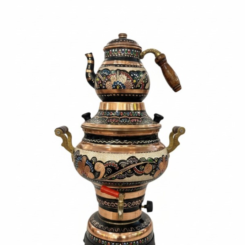 Samovar labrado negro Samovar labrado negro