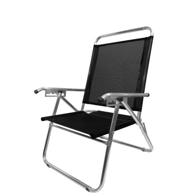 Sillón Aluminio Reforzado King Zaka Negro