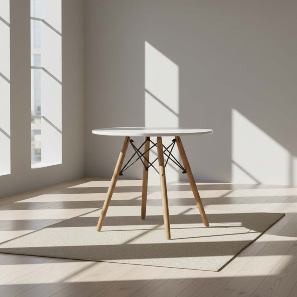 MESA POLIPROPILENO-Y-MADERA BLANCO Z-230S KIDS