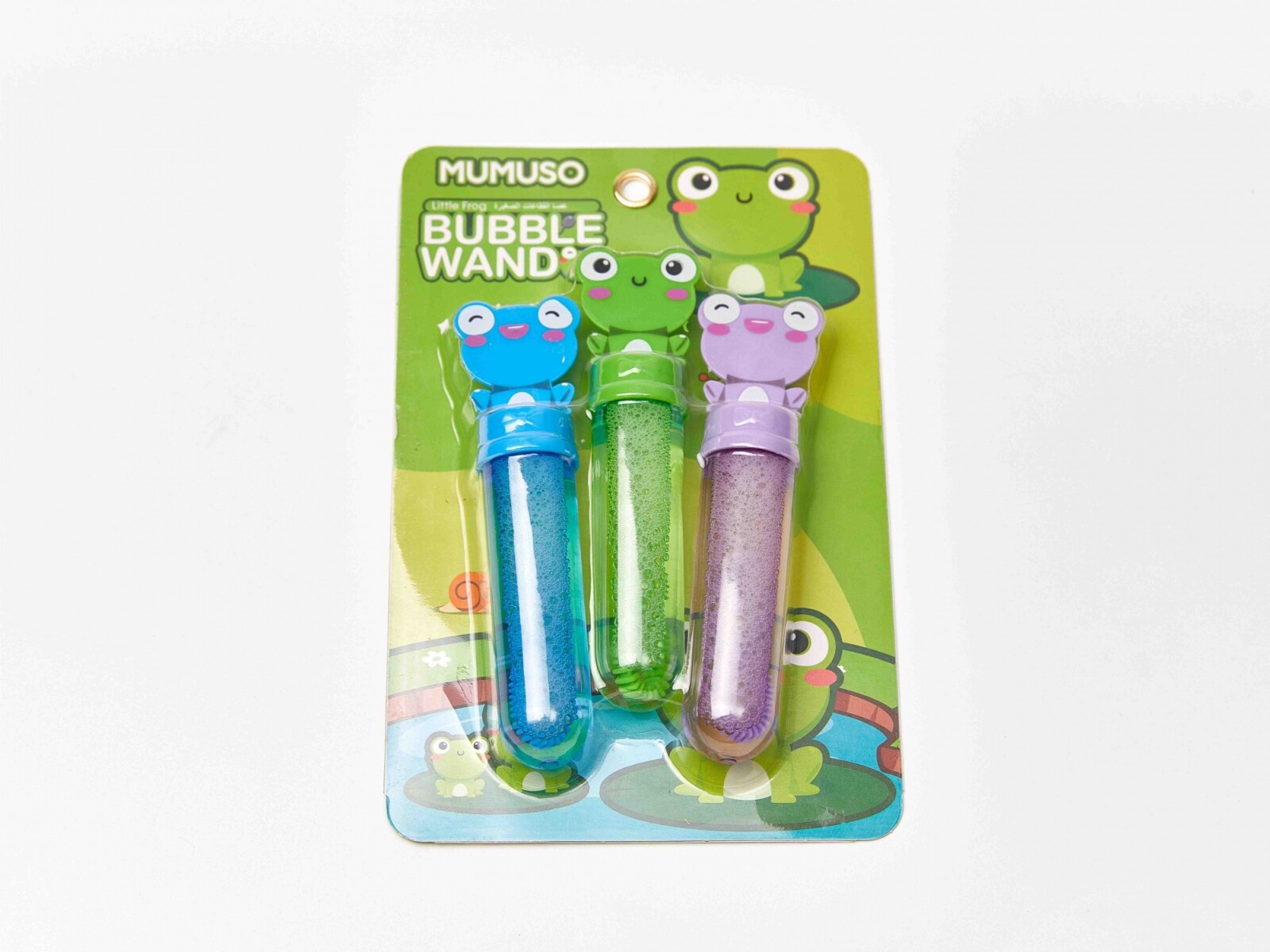 VARITA DE BURBUJAS CON RANA (PACK X3) 