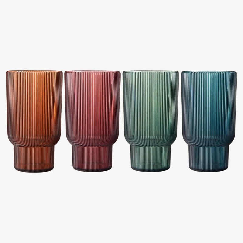 Juego de 4 vasos de acrilico Juego de 4 vasos de acrilico