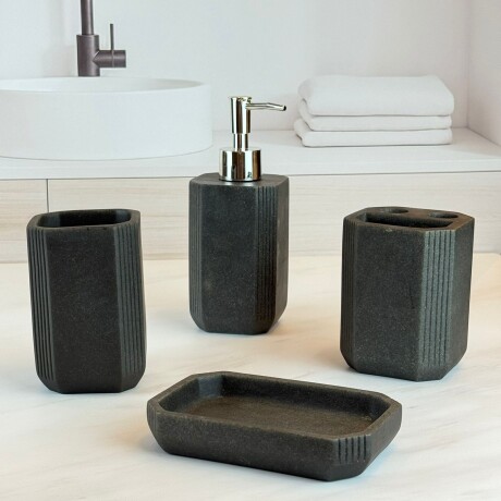 Set de Accesorios de Baño 4 Piezas en Resina Set de Accesorios de Baño 4 Piezas en Resina
