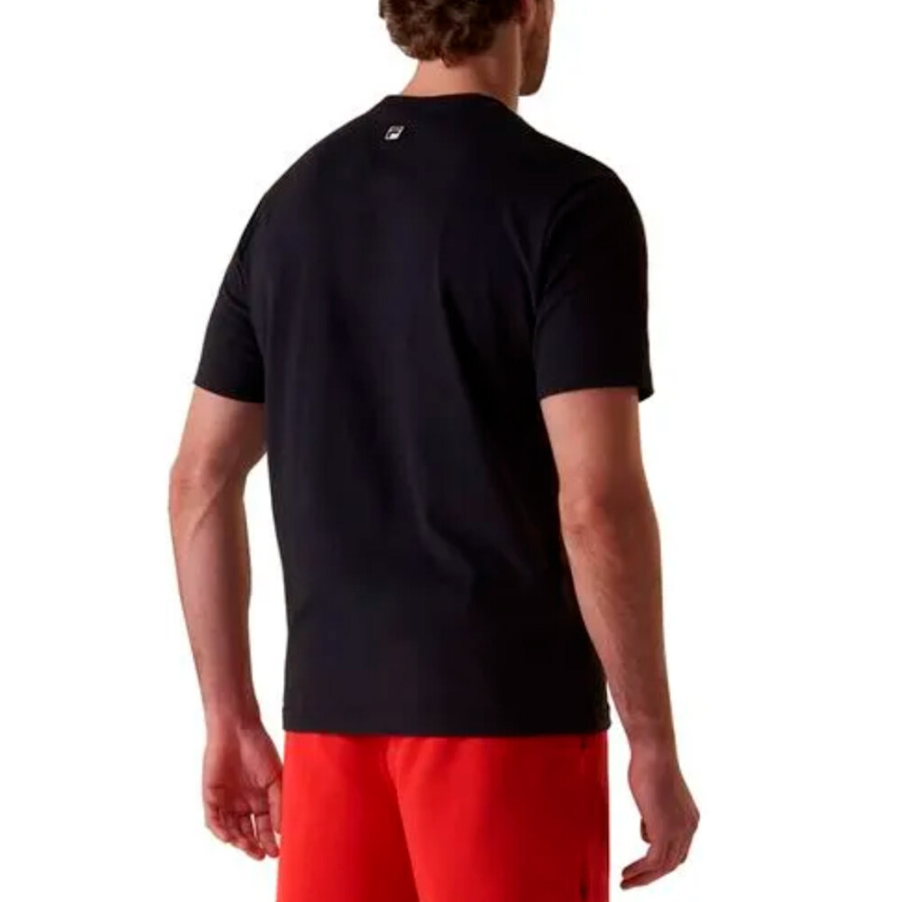 FILA Comfort tour motor sport Remera manga corta casual para hombre - Negro Negro