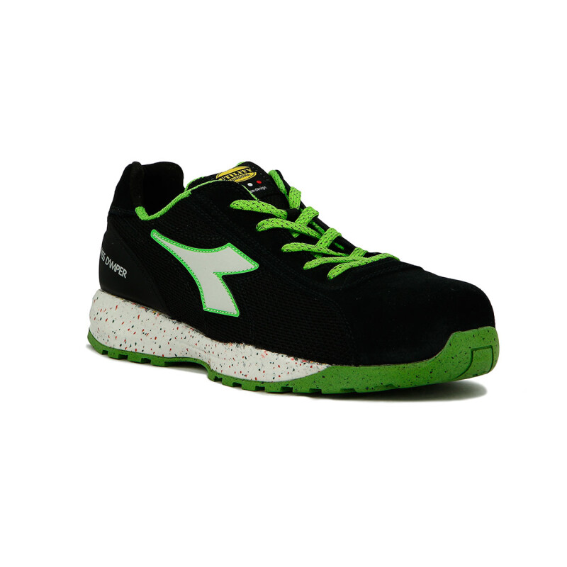 Zapato De Seguridad Diadora Utility S1p Src Hro Negro-verde