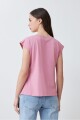 Blusa frente broderie rosa pastel