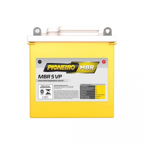 Pioneiro Batería Moto 12V 5 A/H MBR5VP Pioneiro Batería Moto 12V 5 A/H MBR5VP