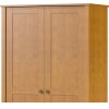 Ropero 2 puertas 1 cajón - Madera maciza - Linea Colonial Marron