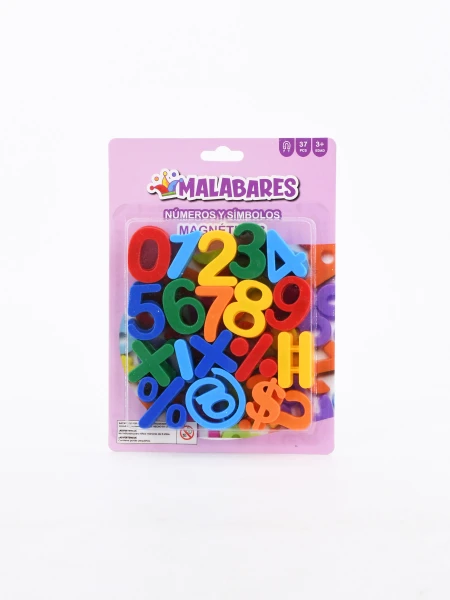 NUMEROS Y SIMBOLOS MAGNETICOS MULTICOLOR