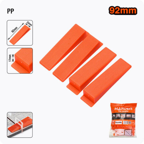 NIVELADOR PARA CERAMICA 17MM X 100U HARDEN ++ N/a