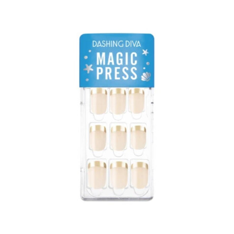 UÑAS EN GEL LISTAS (PRESS ON) Gold French