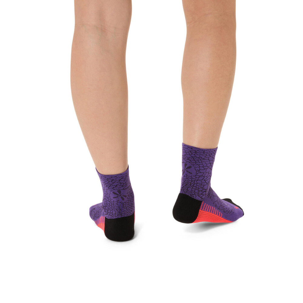 Medias Running Performance Run Sock Quarter Unisex Edo Purple