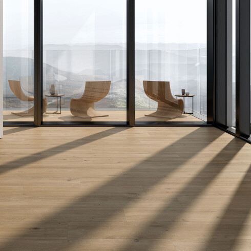 Porcelanato Maderado Mate 26.5X180Cm Piso Pared GAMAS DE MARRON