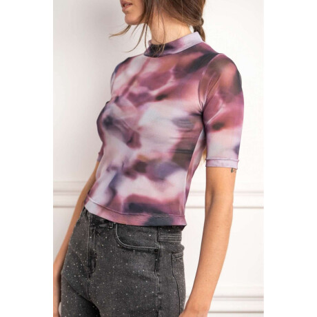 Polera Tul Print Multi